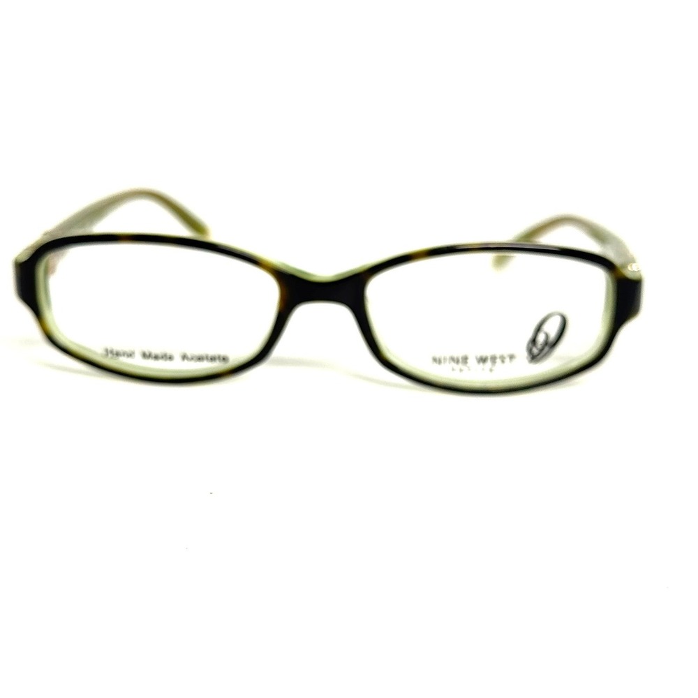 Nine West NW443 0ER2 135 Green Tortoise Acetate Oval Eyeglass Frames Petite